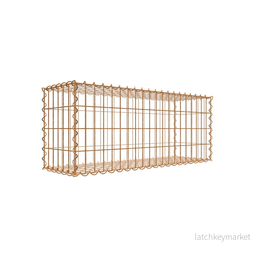 Rostig gabion 100 cm x 40 cm x 30 cm (L x H x D), maskstorlek 5 cm x 10 cm, spiral Rostig gabion 100 cm x 40 cm x 30 cm (L x H x D), maskstorlek 5 cm x 10 cm, spiral