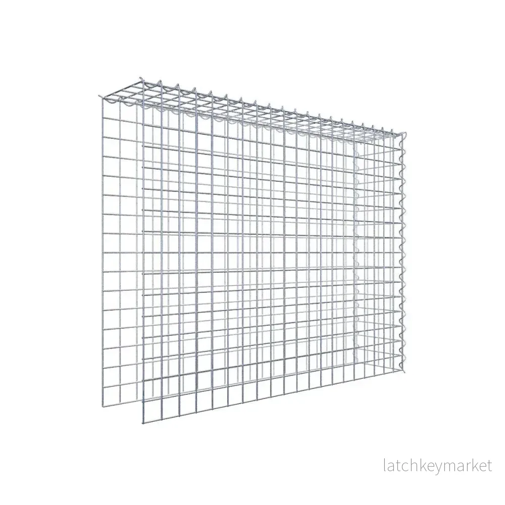 Extra gabion typ 4 100 cm x 80 cm x 20 cm (L x H x D), maskstorlek 5 cm x 5 cm, spiral Extra gabion typ 4 100 cm x 80 cm x 20 cm (L x H x D), maskstorlek 5 cm x 5 cm, spiral