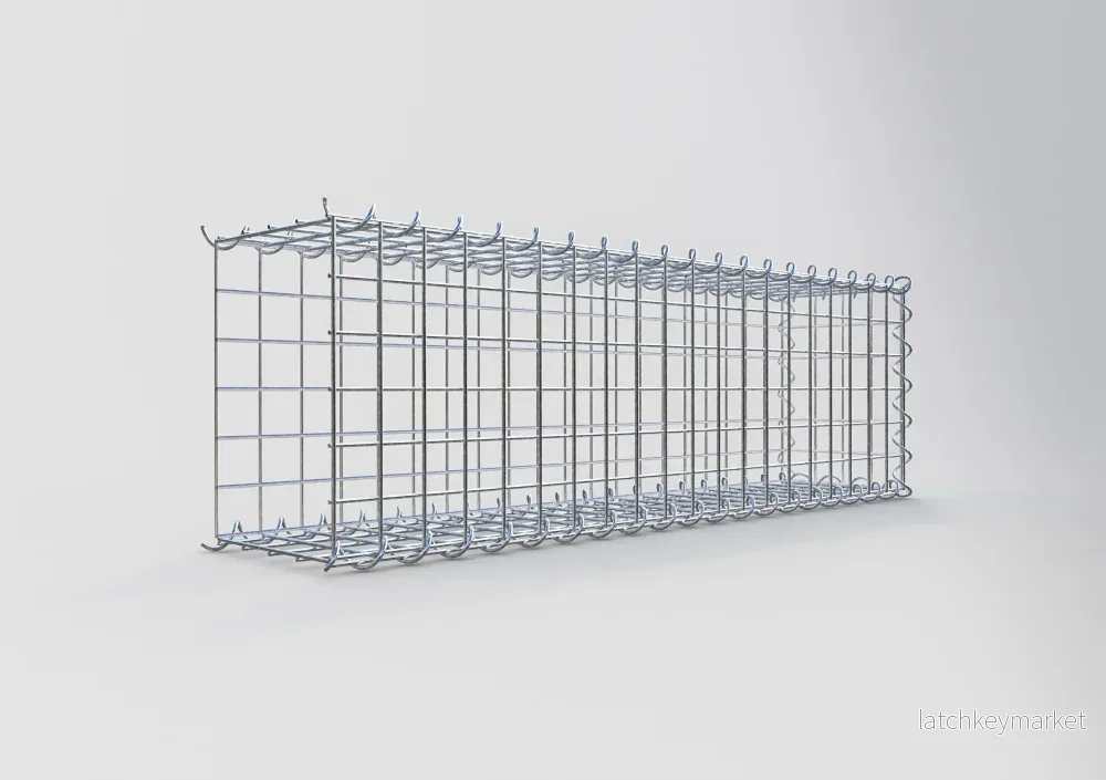 Påväxt gabion typ 2 100 cm x 30 cm x 20 cm (L x H x D), maskstorlek 5 cm x 5 cm, spiral - Bild 2