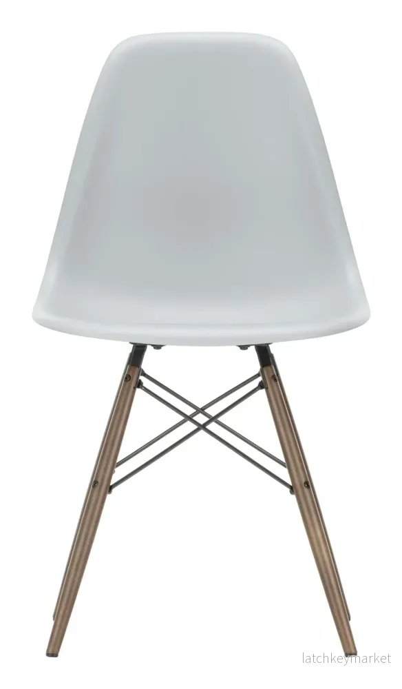 Eames Plastic Side Chair RE DSW - Dark Maple