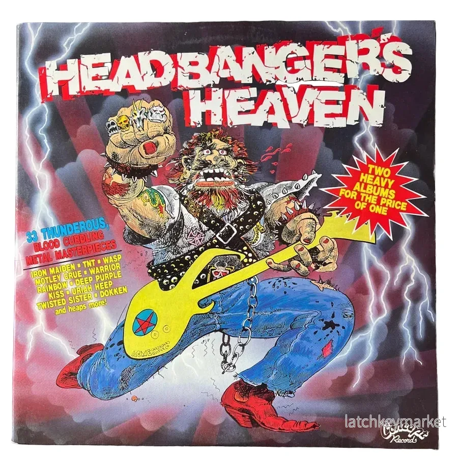 Headbangers Heaven – 2LP – 33 Heavy Metal Classics – Iron Maiden / Kiss / W.A.S. 1985 Headbangers Heaven – 2LP – 33 Heavy Metal Classics – Iron Maiden / Kiss / W.A.S. 1985