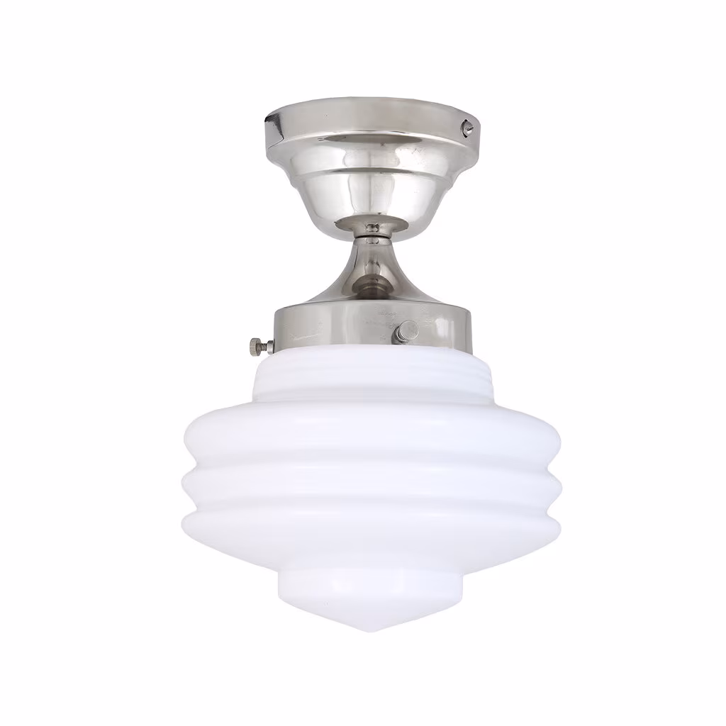 Taklampa Valter Nickel/Opal Vit