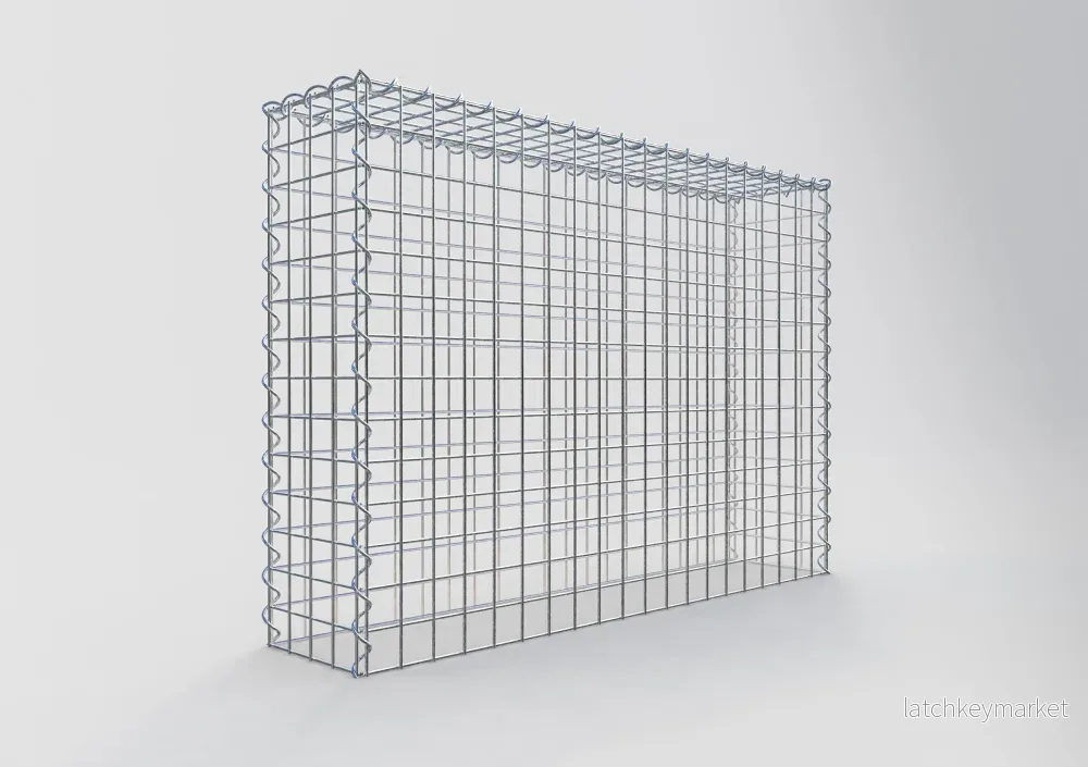 Extra gabion typ 3 100 cm x 70 cm x 20 cm (L x H x D), maskstorlek 5 cm x 5 cm, spiral - Bild 2