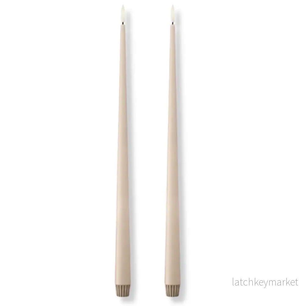 ESTER & ERIK LED ljus 2 pack ICE LATTE 40CM ESTER & ERIK LED ljus 2 pack ICE LATTE 40CM