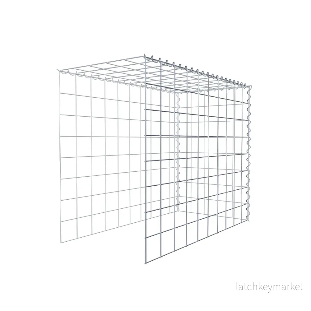 Extra gabion typ 4 100 cm x 80 cm x 50 cm (L x H x D), maskstorlek 10 cm x 10 cm, spiral - Bild 3