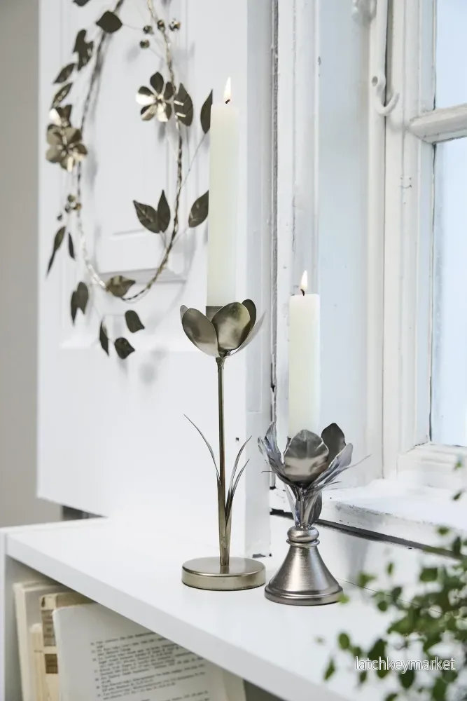 Stefine blomljusstake H12 Silver - Bild 2