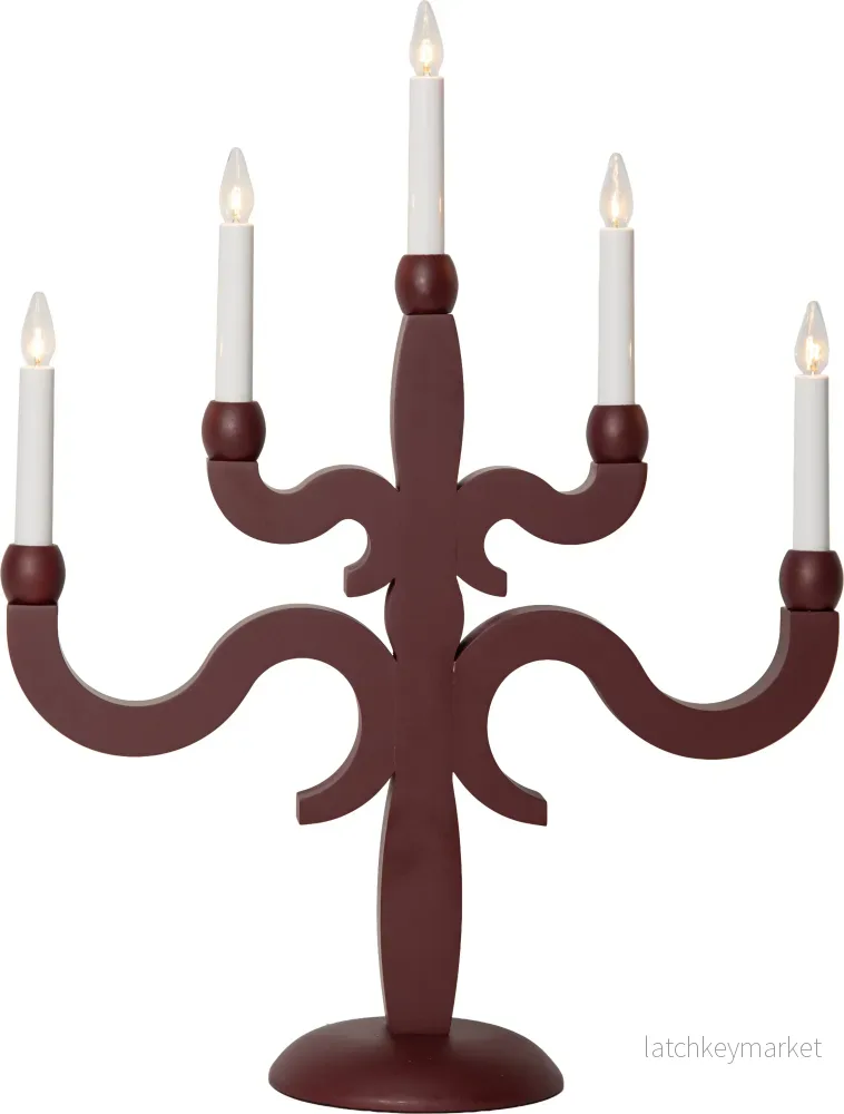Adventsljusstake Canna 43x55cm Röd
