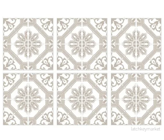 Kakeldekor marockansk 1 beige - Bild 3