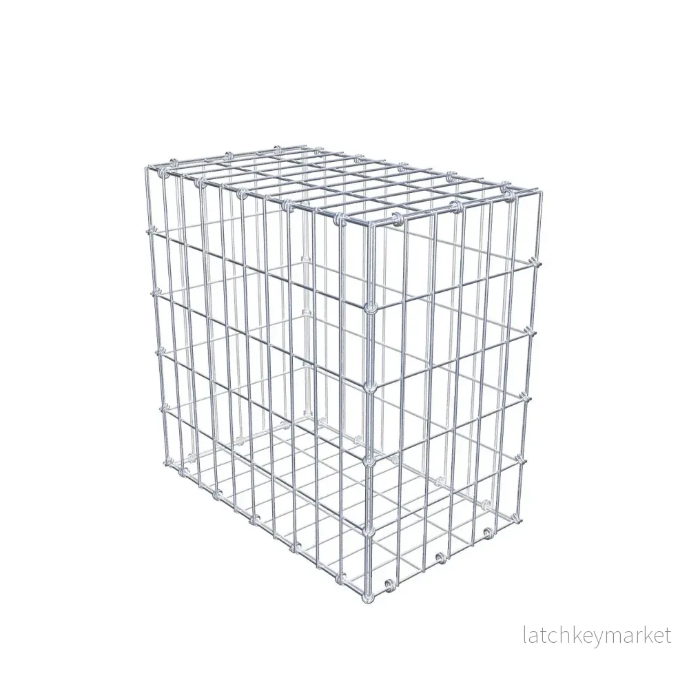 Gabion 50 cm x 50 cm x 30 cm (L x H x D), maskstorlek 5 x 10 cm, spiralring Gabion 50 cm x 50 cm x 30 cm (L x H x D), maskstorlek 5 x 10 cm, spiralring