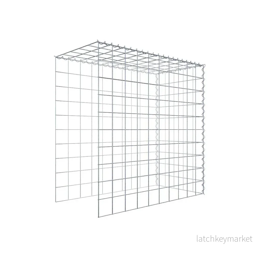 Extra gabion typ 4 100 cm x 100 cm x 50 cm (L x H x D), maskstorlek 10 cm x 10 cm, spiral