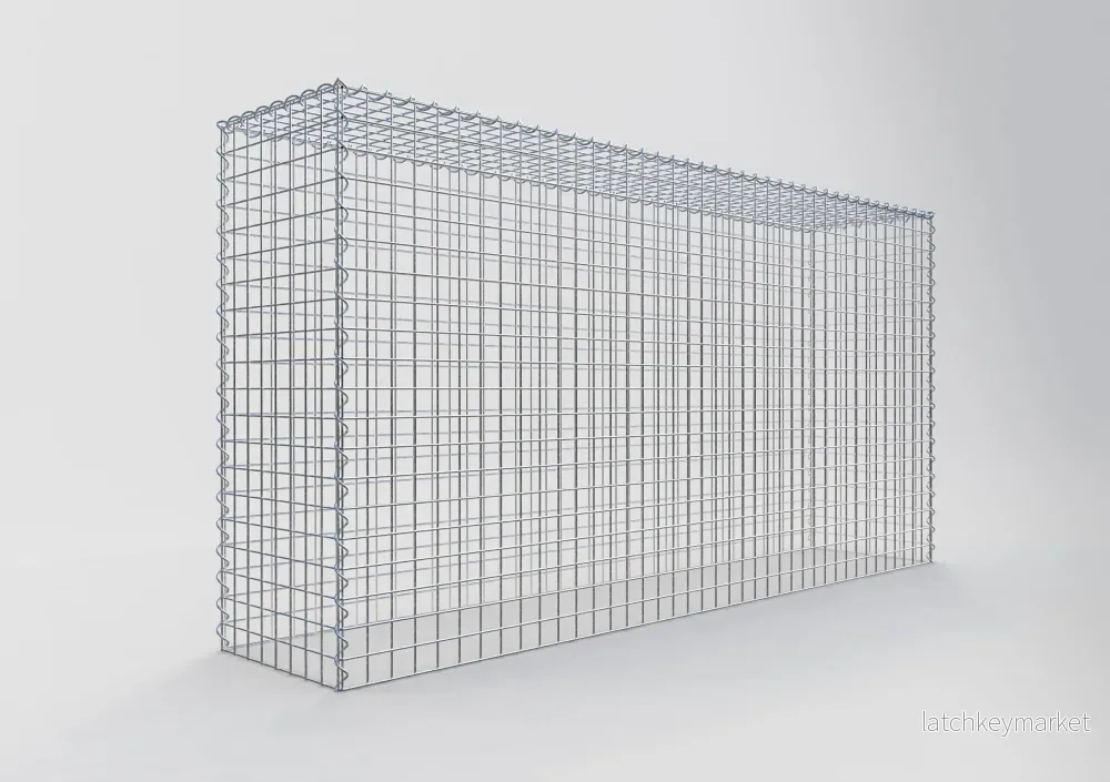Extra gabion typ 3 200 cm x 100 cm x 40 cm (L x H x D), maskstorlek 5 cm x 5 cm, spiral - Bild 2