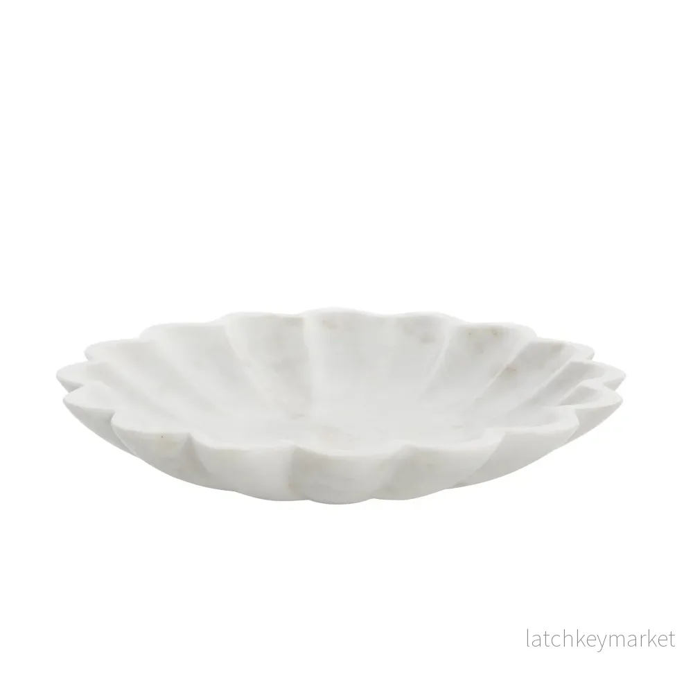 Ellia skål Ø30 cm. vit marmor Ellia skål Ø30 cm. vit marmor
