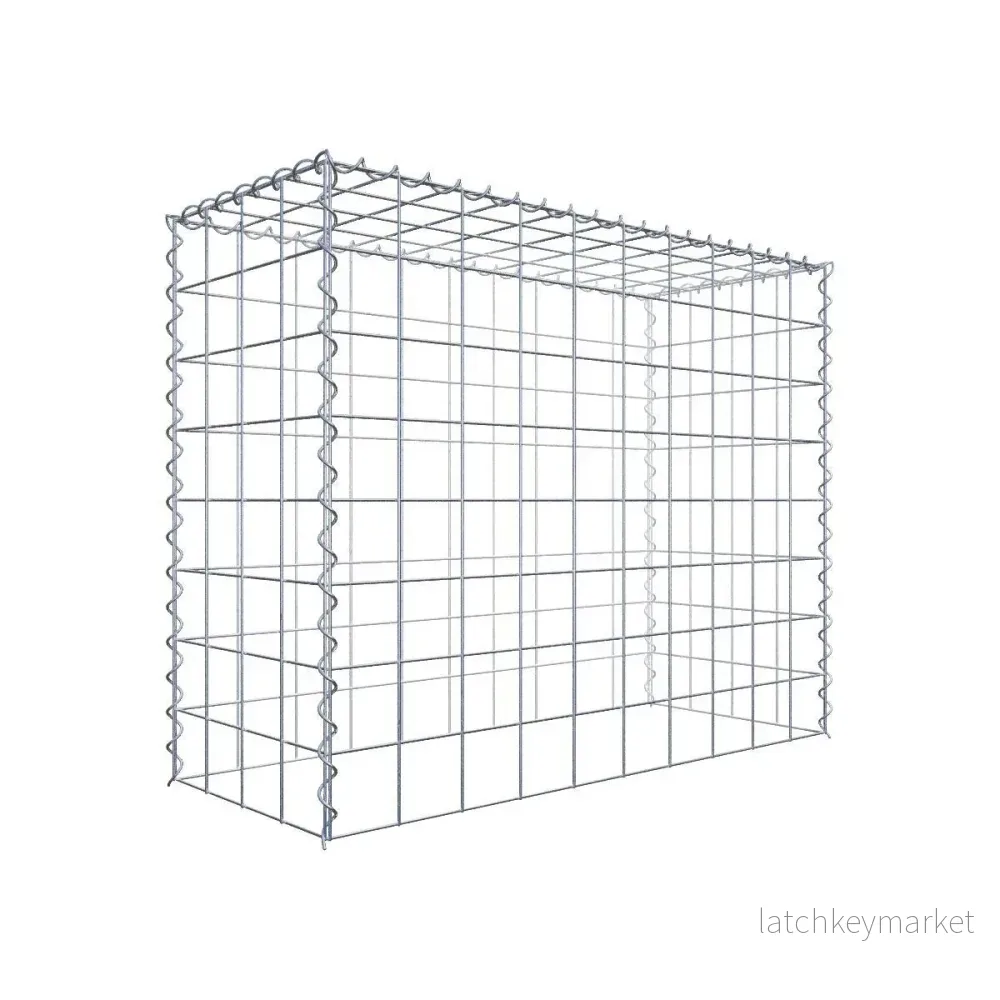 Extra gabion typ 3 100 cm x 80 cm x 40 cm (L x H x D), maskstorlek 10 cm x 10 cm, spiral Extra gabion typ 3 100 cm x 80 cm x 40 cm (L x H x D), maskstorlek 10 cm x 10 cm, spiral
