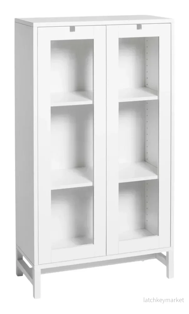 Falsterbo Vitrinskåp 127 cm - Vit