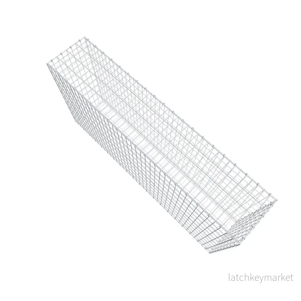 Gabion 200 cm x 100 cm x 40 cm (L x H x D), maskstorlek 5 x 10 cm, spiralring - Bild 3
