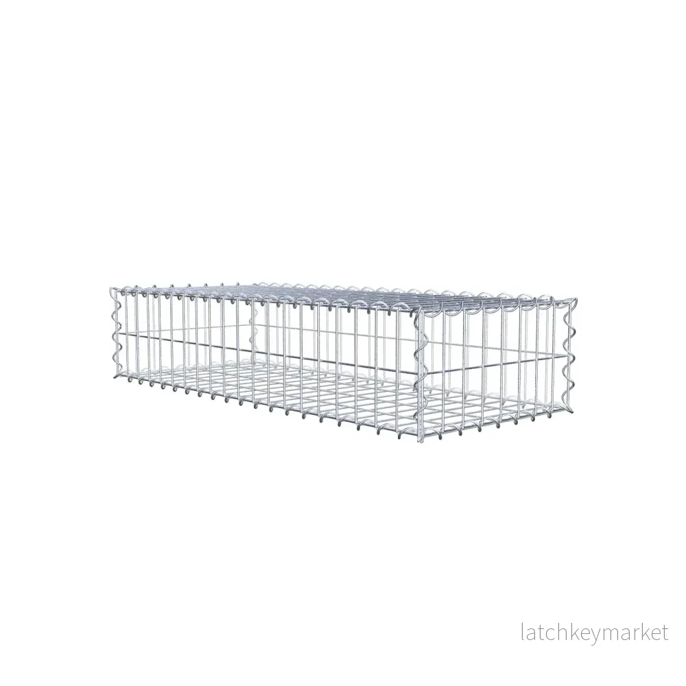 Gabion 100 cm x 20 cm x 40 cm (L x H x D), maskstorlek 5 cm x 10 cm, spiral Gabion 100 cm x 20 cm x 40 cm (L x H x D), maskstorlek 5 cm x 10 cm, spiral