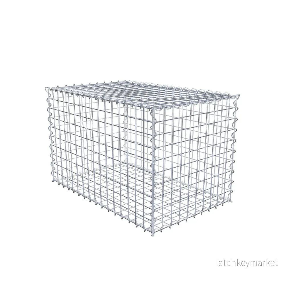 Gabion 80 cm x 50 cm x 50 cm (L x H x D), maskstorlek 5 cm x 5 cm, spiral - Bild 2
