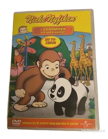 Nicke Nyfiken i djurparken och andra äventyr (DVD)