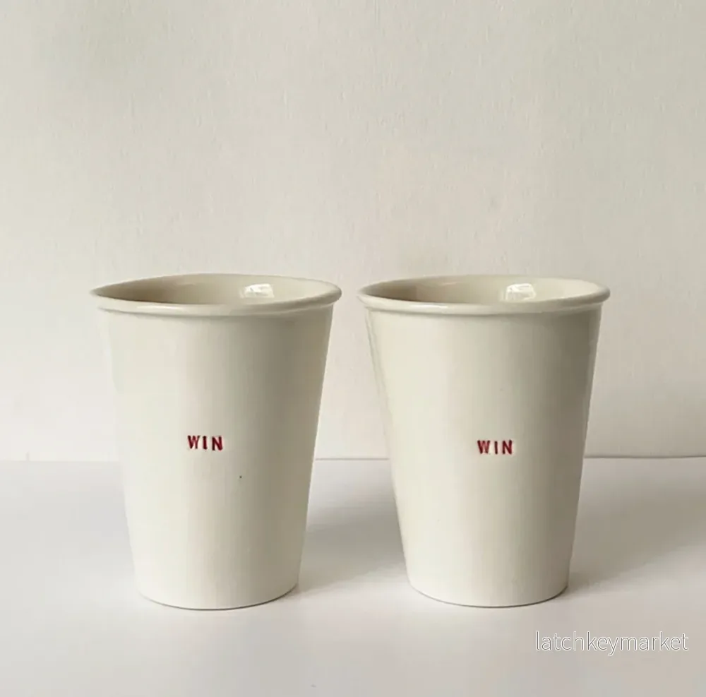 Win Win Coffee Cups 2-p