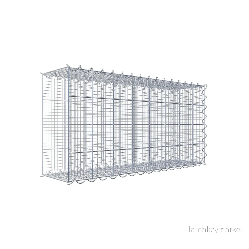 Grusodling gabion typ 2 80 cm x 40 cm x 20 cm (L x H x D), maskstorlek 10 cm x 10 cm, spiral Grusodling gabion typ 2 80 cm x 40 cm x 20 cm (L x H x D), maskstorlek 10 cm x 10 cm, spiral