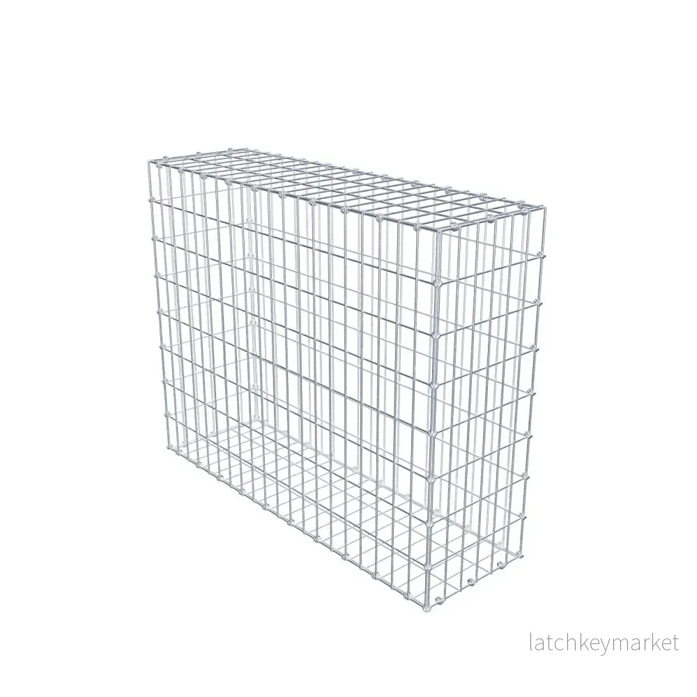Gabion 100 cm x 80 cm x 30 cm (L x H x D), maskstorlek 5 x 10 cm, spiralring Gabion 100 cm x 80 cm x 30 cm (L x H x D), maskstorlek 5 x 10 cm, spiralring