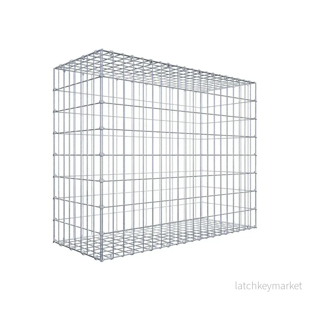 Gabion 100 cm x 80 cm x 40 cm (L x H x D), maskstorlek 5 cm x 10 cm, C-ring Gabion 100 cm x 80 cm x 40 cm (L x H x D), maskstorlek 5 cm x 10 cm, C-ring