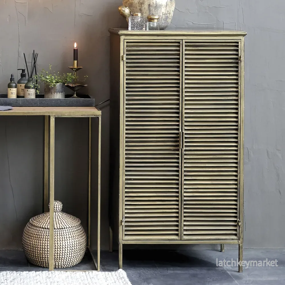 Chic Antique Skåp med 2 lamelldörrar - Bild 2
