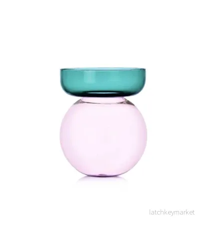 Spherical Vase Pink & Petrol Spherical Vase Pink & Petrol