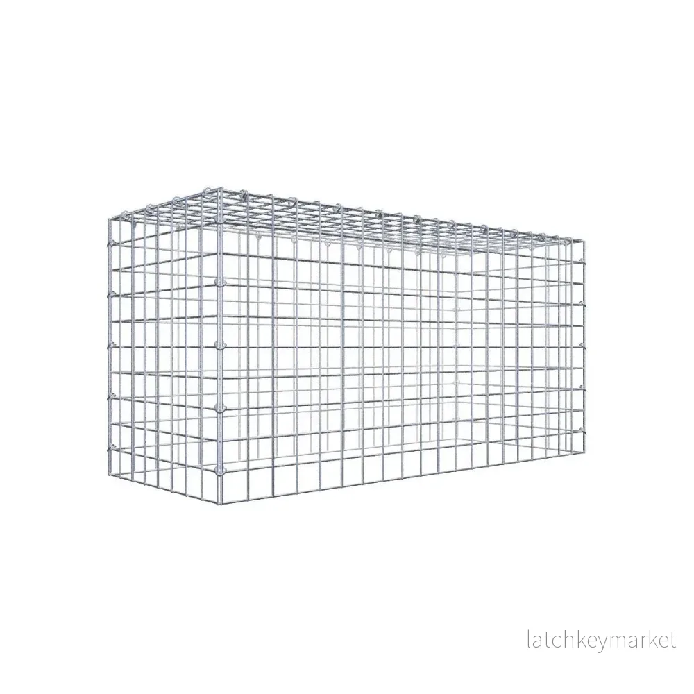 Typ 3 påbyggnadsgabion 100 cm x 50 cm x 40 cm (L x H x D), maskstorlek 5 cm x 5 cm, C-ring Typ 3 påbyggnadsgabion 100 cm x 50 cm x 40 cm (L x H x D), maskstorlek 5 cm x 5 cm, C-ring
