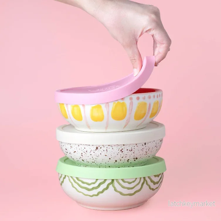 Reusable Silicone Food Covers – BPA-Free, 1 Size, 3 Colors