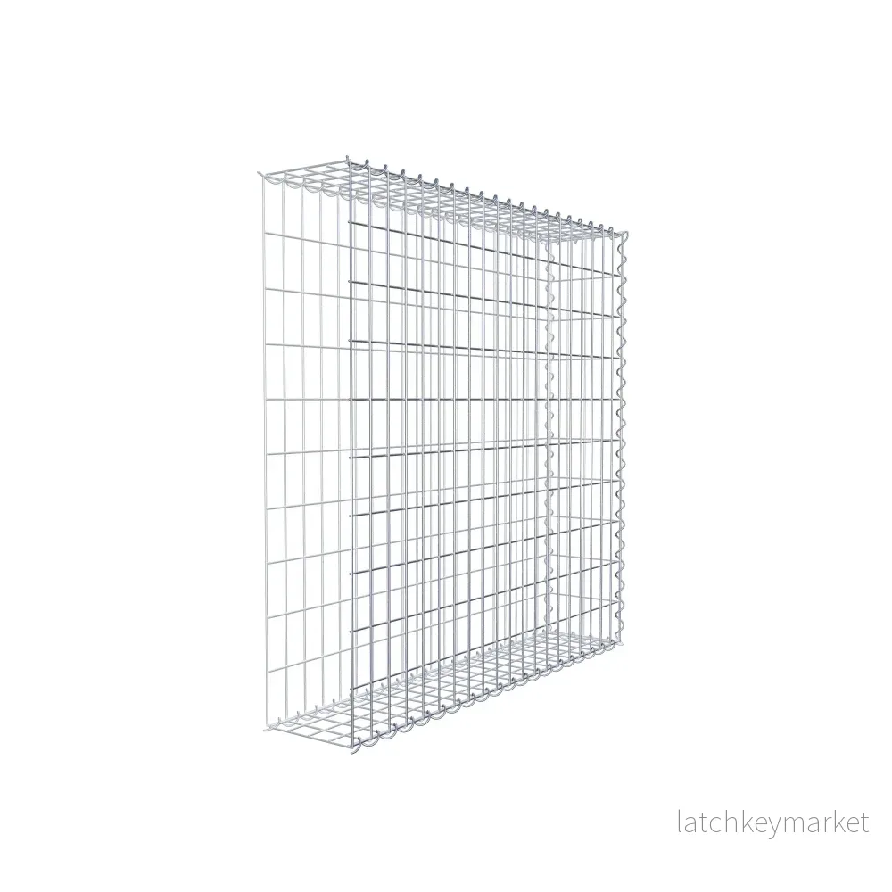 Extra gabion typ 2 100 cm x 100 cm x 20 cm (L x H x D), maskstorlek 5 cm x 10 cm, spiral - Bild 3