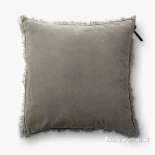 KUDDFODRAL SAMMET & LINNE - Stone Greige 50x50