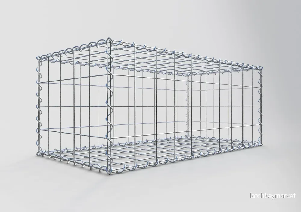 Gabion 100 cm x 40 cm x 50 cm (L x H x D), maskstorlek 10 cm x 10 cm, spiral - Bild 2