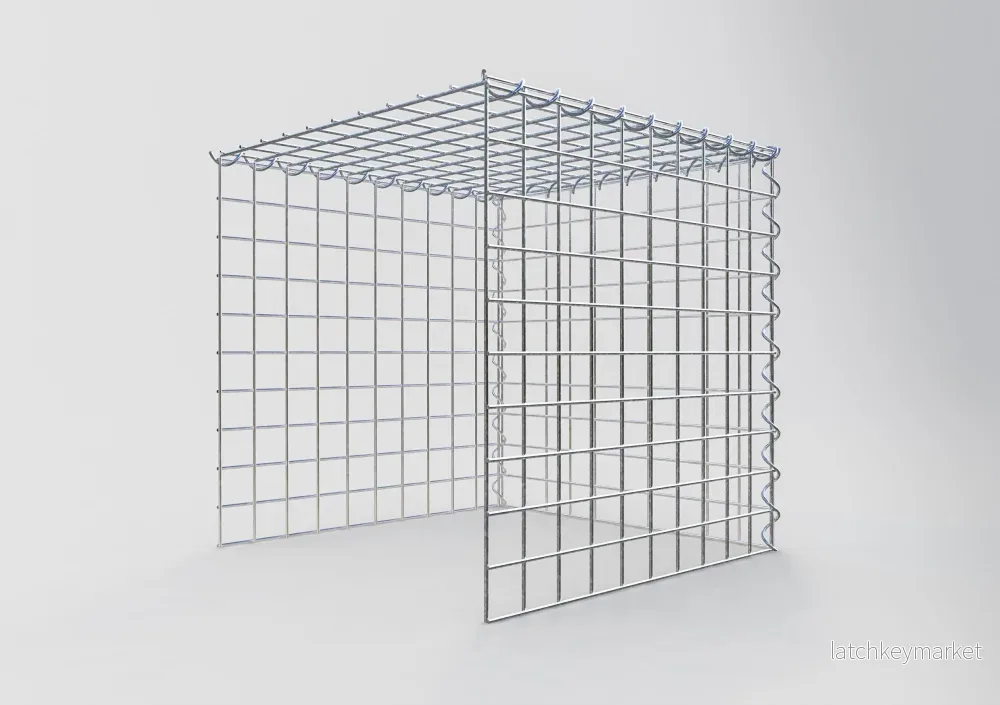 Påväxt gabion typ 4 50 cm x 50 cm x 50 cm (L x H x D), maskstorlek 5 cm x 5 cm, spiral - Bild 2