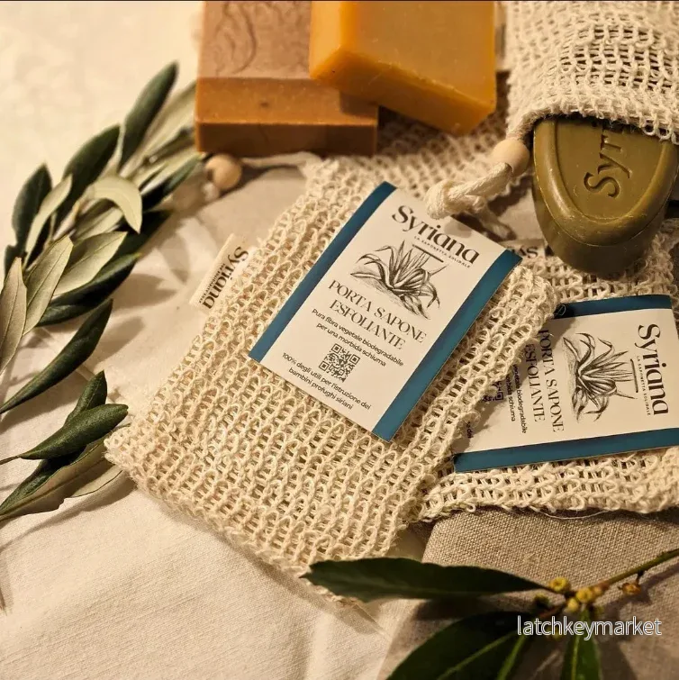 Sisal exfoliating soap-saver bag