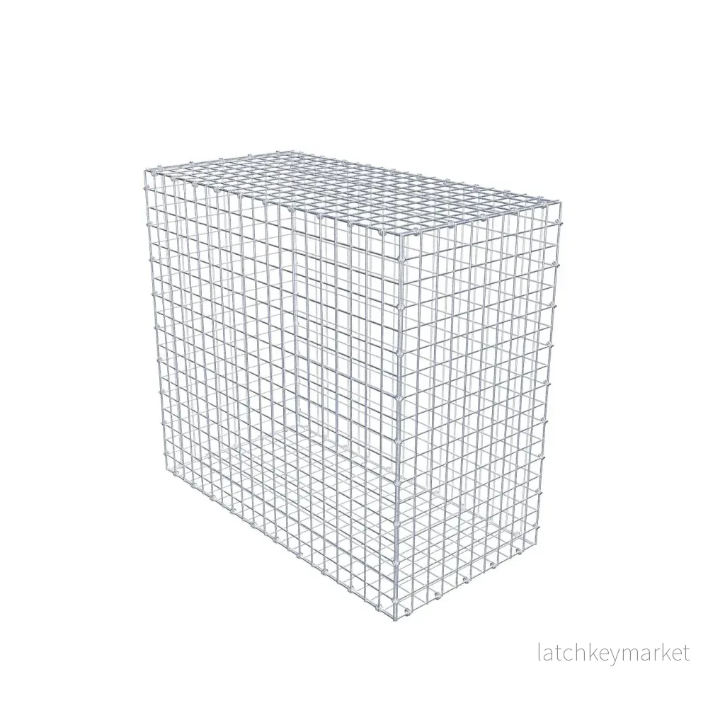Gabion 100 cm x 90 cm x 50 cm (L x H x D), maskstorlek 5 x 5 cm, spiralring Gabion 100 cm x 90 cm x 50 cm (L x H x D), maskstorlek 5 x 5 cm, spiralring