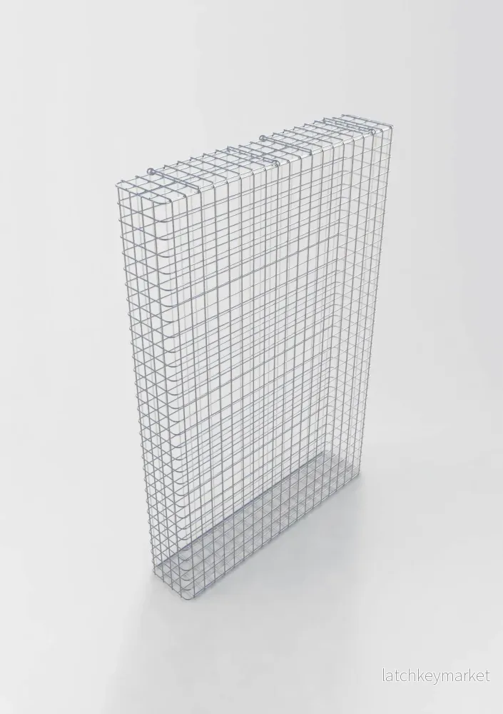Varmförzinkad gabion 102 cm x 152 cm x 22 cm, maskstorlek 5 cm x 5 cm, helsvetsad Varmförzinkad gabion 102 cm x 152 cm x 22 cm, maskstorlek 5 cm x 5 cm, helsvetsad
