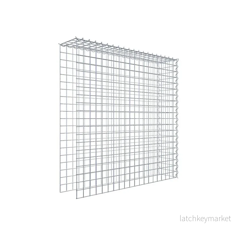 Extra gabion typ 4 100 cm x 100 cm x 20 cm (L x H x D), maskstorlek 5 cm x 5 cm, spiral Extra gabion typ 4 100 cm x 100 cm x 20 cm (L x H x D), maskstorlek 5 cm x 5 cm, spiral
