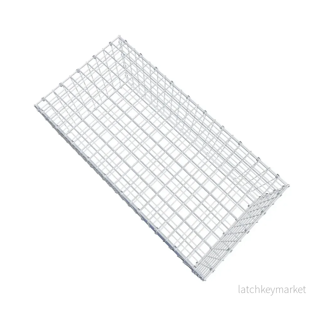 Gabion 100 cm x 40 cm x 50 cm (L x H x D), maskstorlek 5 x 5 cm, spiralring - Bild 3