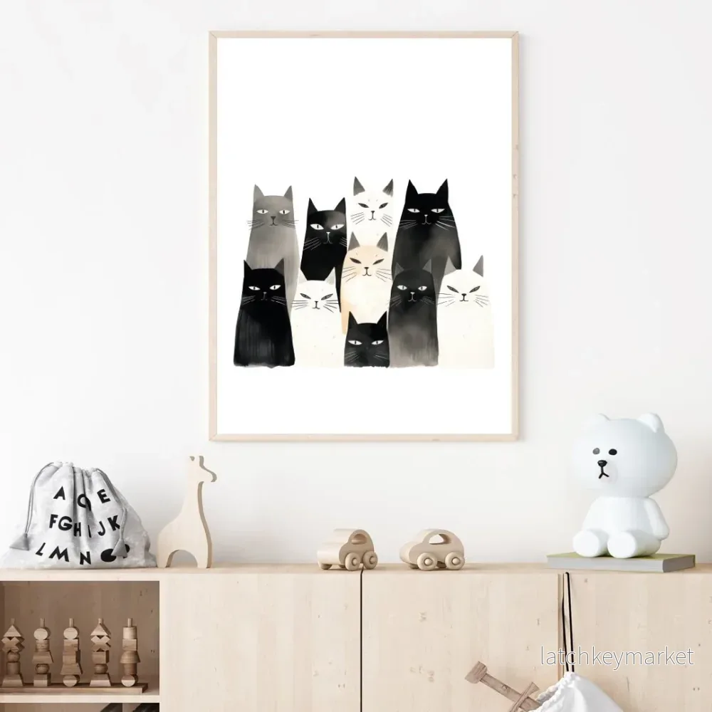 Barntavla - katter - Bild 2