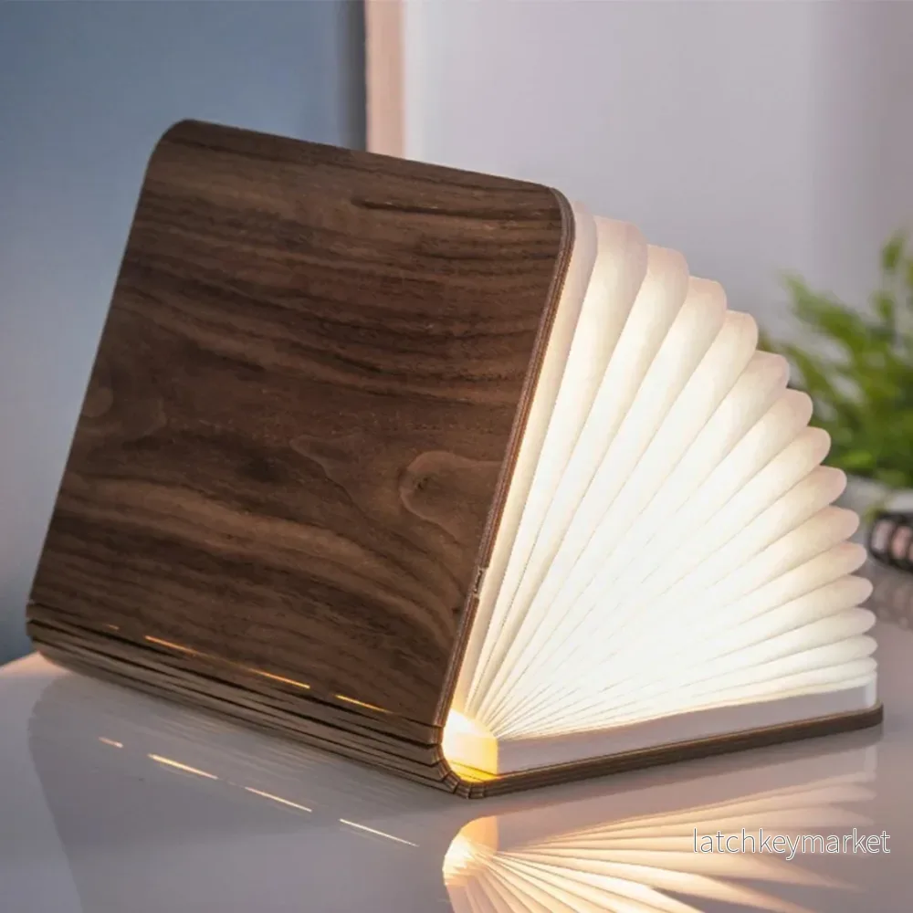 Smart boklampa Book Light Naturträ - Large (två färger) - Bild 2