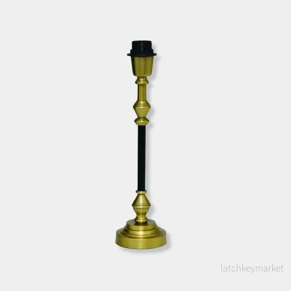 Lampfot Nelly Låg Svart/Antik mässing H39 cm