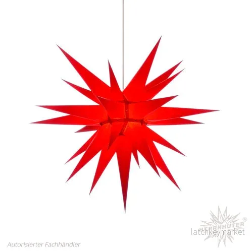 Adventsstjärna röd papper 70 cm