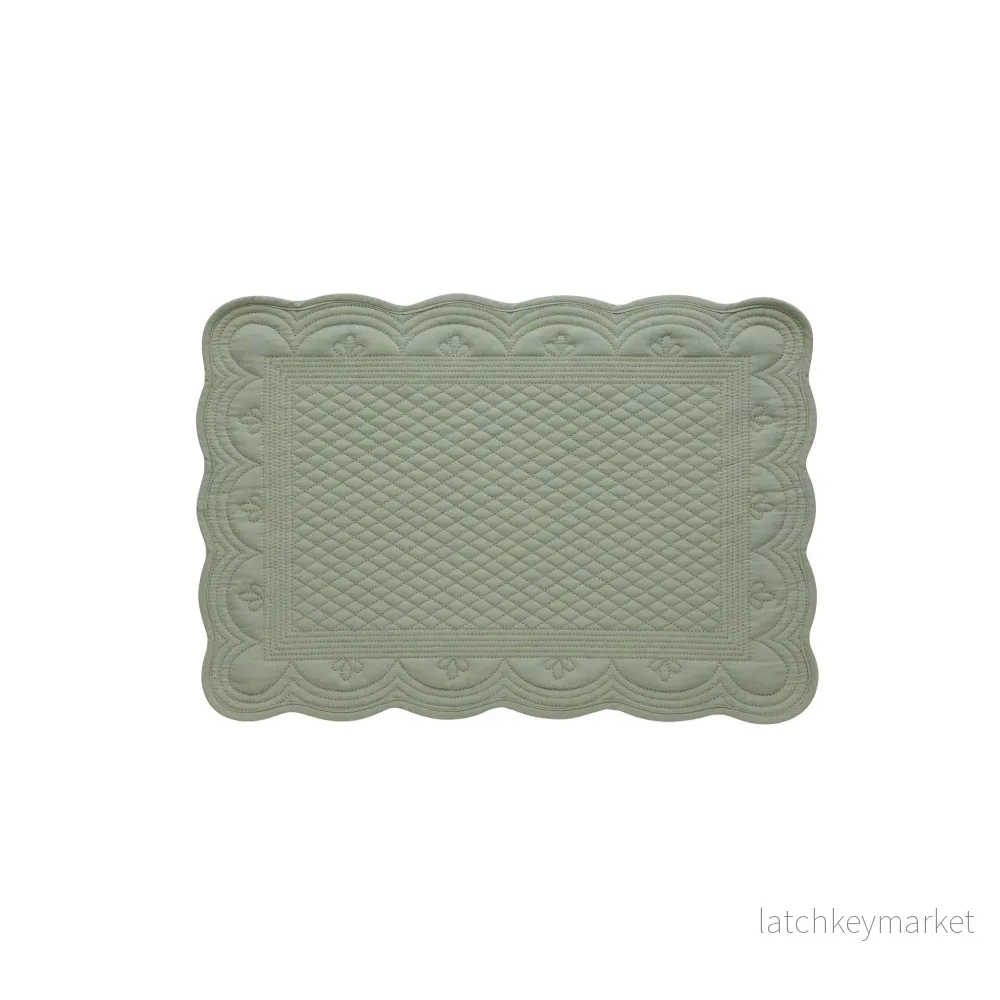 Estrid bordsunderlägg 48,5×33,5 cm. Salviagrön Estrid bordsunderlägg 48,5×33,5 cm. Salviagrön