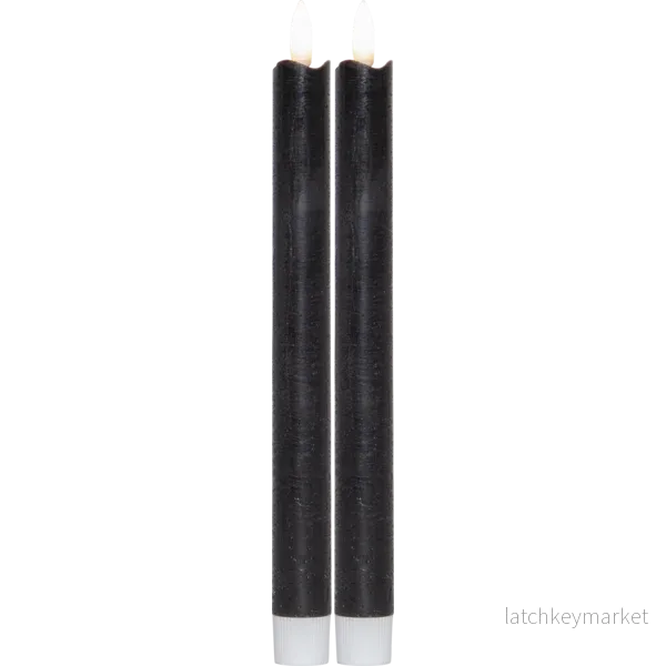 LED Antikljus 2-Pack Flamme Svart - Bild 2