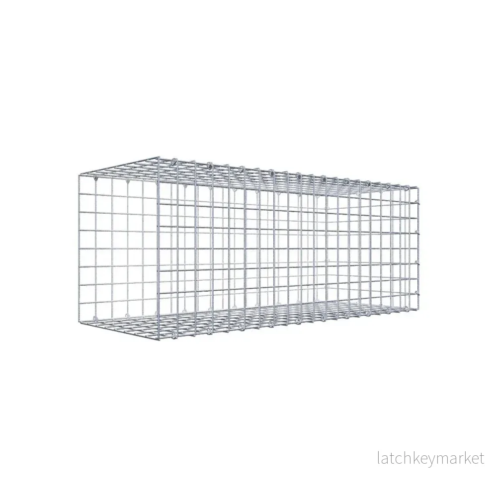 Typ 2 påbyggnadsgabion 100 cm x 40 cm x 40 cm (L x H x D), maskstorlek 5 cm x 5 cm, C-ring Typ 2 påbyggnadsgabion 100 cm x 40 cm x 40 cm (L x H x D), maskstorlek 5 cm x 5 cm, C-ring