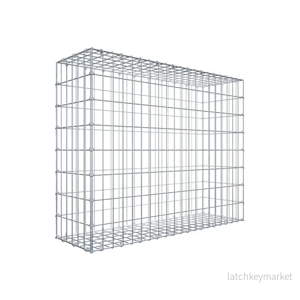 Gabion 100 cm x 80 cm x 30 cm (L x H x D), maskstorlek 5 cm x 10 cm, C-ring Gabion 100 cm x 80 cm x 30 cm (L x H x D), maskstorlek 5 cm x 10 cm, C-ring
