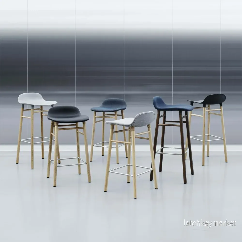 Form Barstool 75 cm Oak/Steel - Bild 3