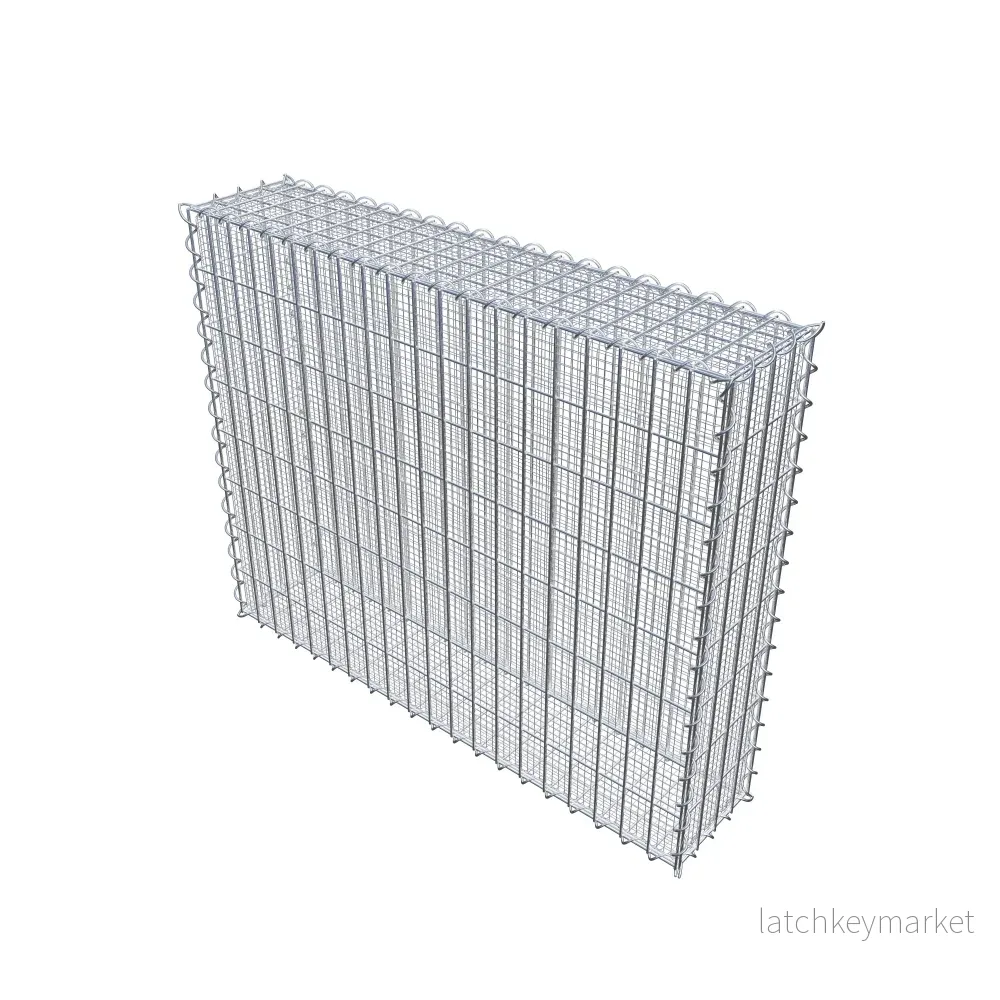 Sandgabion 100 cm x 80 cm x 20 cm (L x H x D), maskstorlek 5 cm x 10 cm, spiral - Bild 2