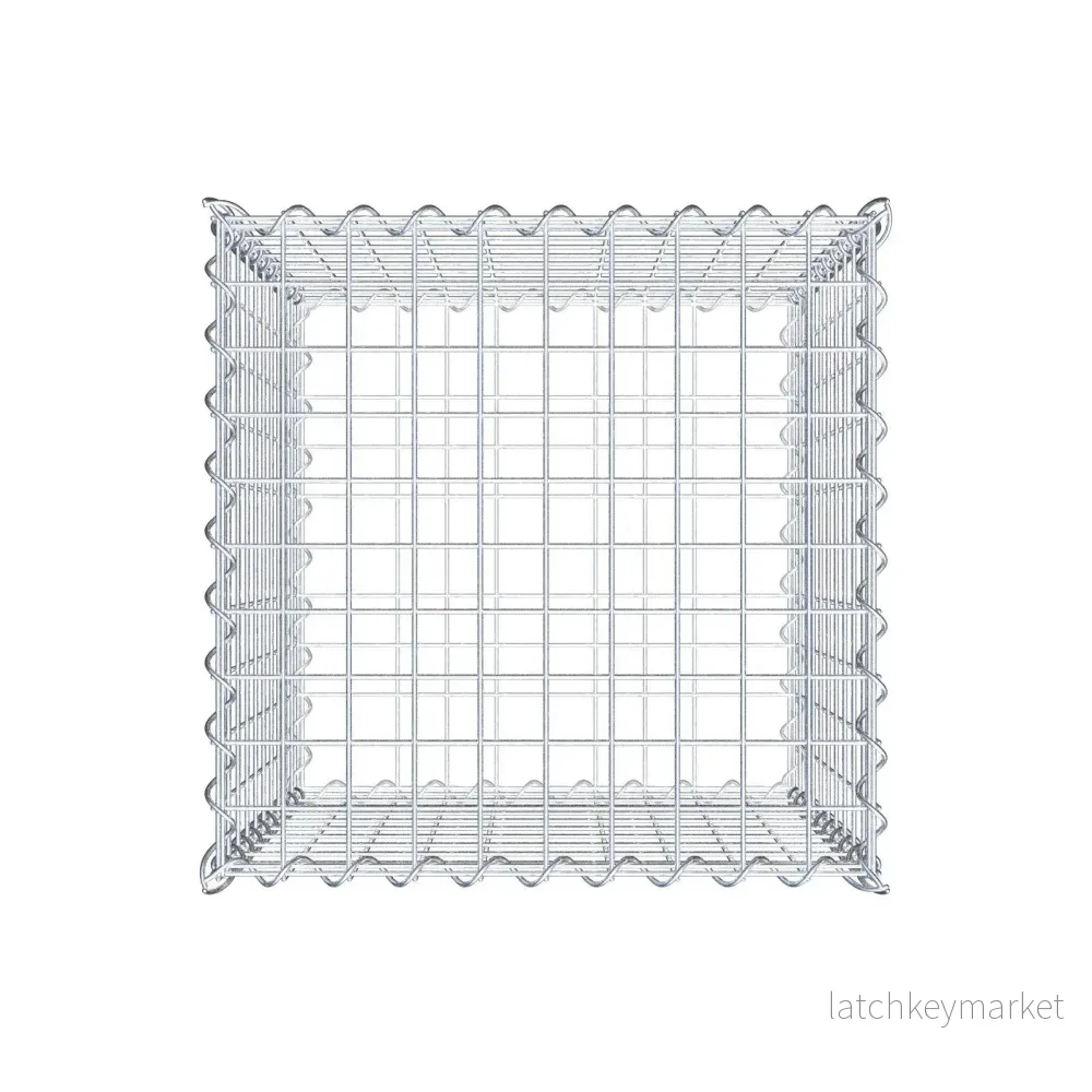 Gabion 50 cm x 50 cm x 50 cm (L x H x D), maskstorlek 5 cm x 5 cm, spiral - Bild 3